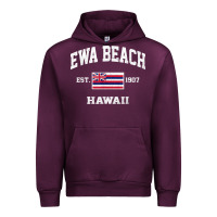 Mauve Wine ewa beach hawaii hi vintage state athletic style t shirt Urban Hoodie - linhVisuals