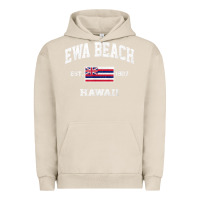 Pigment French Oak ewa beach hawaii hi vintage state athletic style t shirt Urban Hoodie - linhVisuals