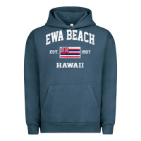 Pigment Midnight Navy ewa beach hawaii hi vintage state athletic style t shirt Urban Hoodie - linhVisuals