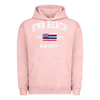 Pigment Salmon ewa beach hawaii hi vintage state athletic style t shirt Urban Hoodie - linhVisuals