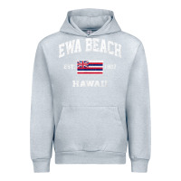 Heather Grey ewa beach hawaii hi vintage state athletic style t shirt Urban Hoodie - linhVisuals