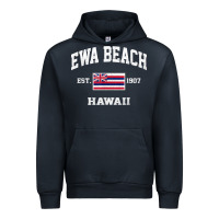 Navy ewa beach hawaii hi vintage state athletic style t shirt Urban Hoodie - linhVisuals