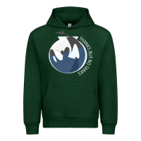 Forest Green thanks but no tanks Urban Hoodie - linhVisuals