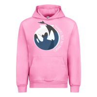 Fuchsia Pink thanks but no tanks Urban Hoodie - linhVisuals