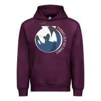 Mauve Wine thanks but no tanks Urban Hoodie - linhVisuals
