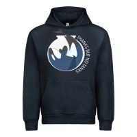 Navy thanks but no tanks Urban Hoodie - linhVisuals