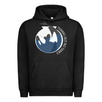 Pigment Black thanks but no tanks Urban Hoodie - linhVisuals
