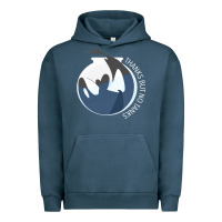 Pigment Midnight Navy thanks but no tanks Urban Hoodie - linhVisuals