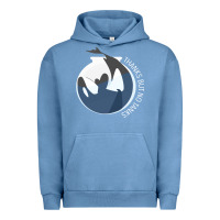 Pigment Pebble Blue thanks but no tanks Urban Hoodie - linhVisuals