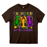 Chocolate Brown I'm just here for the Crawfish Heavy Core Tee - HowdyJamesFarm
