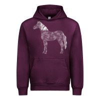 Mauve Wine horse lover t  shirthorse t  shirt (1) Urban Hoodie - linhVisuals