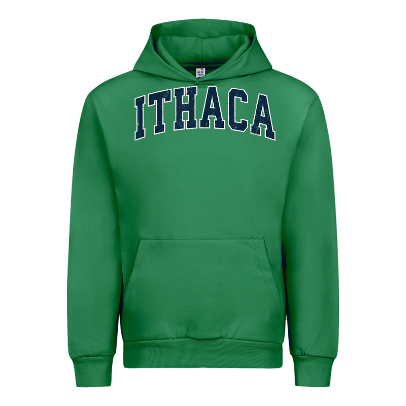 Ithaca New York Ny Vintage Sports Design Navy Design T Shirt Urban Hoodie by linhVisuals | Teevron