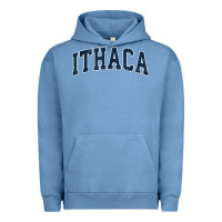 Pigment Pebble Blue ithaca new york ny vintage sports design navy design t shirt Urban Hoodie - linhVisuals