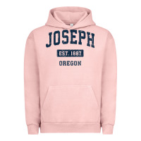 Pigment Salmon joseph oregon or vintage sports established navy design t shirt Urban Hoodie - linhVisuals