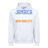 White jamaica queens new york ny t shirt Urban Hoodie - linhVisuals