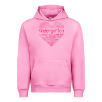 Fuchsia Pink cute love heart kindergarten teacher valentines day womens Urban Hoodie - linhVisuals