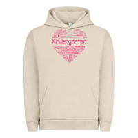Pigment French Oak cute love heart kindergarten teacher valentines day womens Urban Hoodie - linhVisuals