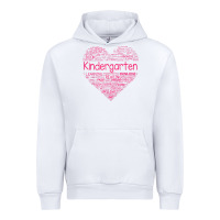 White cute love heart kindergarten teacher valentines day womens Urban Hoodie - linhVisuals