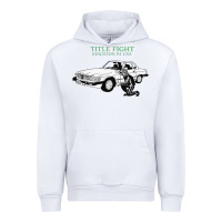 White Title Fight Trending Urban Hoodie - linhVisuals