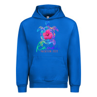 Cobalt kauai hawaii vacation 2022 sea turtle flower tropical t shirt Urban Hoodie - linhVisuals