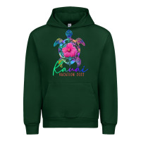 Forest Green kauai hawaii vacation 2022 sea turtle flower tropical t shirt Urban Hoodie - linhVisuals