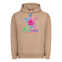 Pigment Burro kauai hawaii vacation 2022 sea turtle flower tropical t shirt Urban Hoodie - linhVisuals