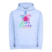 Pigment Grape Ice kauai hawaii vacation 2022 sea turtle flower tropical t shirt Urban Hoodie - linhVisuals