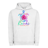 Pigment Lunar Rock kauai hawaii vacation 2022 sea turtle flower tropical t shirt Urban Hoodie - linhVisuals