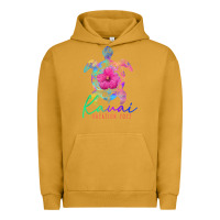 Pigment Peanut Butter kauai hawaii vacation 2022 sea turtle flower tropical t shirt Urban Hoodie - linhVisuals