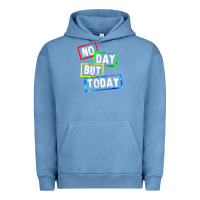 Pigment Pebble Blue no day but today Urban Hoodie - linhVisuals
