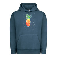 Pigment Midnight Navy Pineapple Onesie Urban Hoodie - linhVisuals
