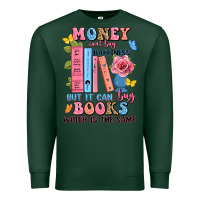 Sports Green money can't buy happiness but it can buy books whi Premium Sweatshirt - JahusDesignShop