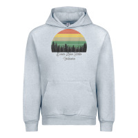 Heather Grey deam lake state Urban Hoodie - linhVisuals
