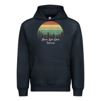 Navy deam lake state Urban Hoodie - linhVisuals