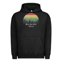 Pigment Black deam lake state Urban Hoodie - linhVisuals