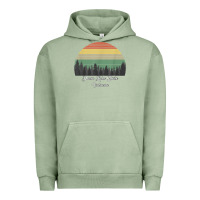 Pigment Oil Green deam lake state Urban Hoodie - linhVisuals