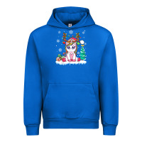 Cobalt cute unicorn christmas shirt kid girls women deer santa xmas 1 Urban Hoodie - linhVisuals