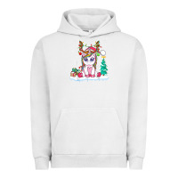 Pigment Lunar Rock cute unicorn christmas shirt kid girls women deer santa xmas 1 Urban Hoodie - linhVisuals