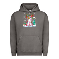 Pigment Tornado cute unicorn christmas shirt kid girls women deer santa xmas 1 Urban Hoodie - linhVisuals