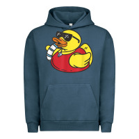 Pigment Midnight Navy lifeguard rubber duck t shirt Urban Hoodie - linhVisuals