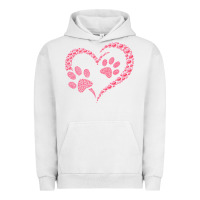 Pigment Lunar Rock funny valentine day gift t  shirt paw print heart dog cat owner lover Urban Hoodie - linhVisuals