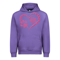 Tulip funny valentine day gift t  shirt paw print heart dog cat owner lover Urban Hoodie - linhVisuals
