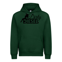 Forest Green Dirty Diesel Sexy Urban Hoodie - linhVisuals
