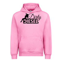 Fuchsia Pink Dirty Diesel Sexy Urban Hoodie - linhVisuals