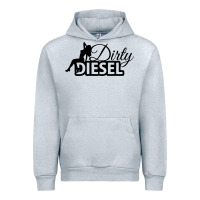 Heather Grey Dirty Diesel Sexy Urban Hoodie - linhVisuals