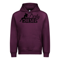 Mauve Wine Dirty Diesel Sexy Urban Hoodie - linhVisuals