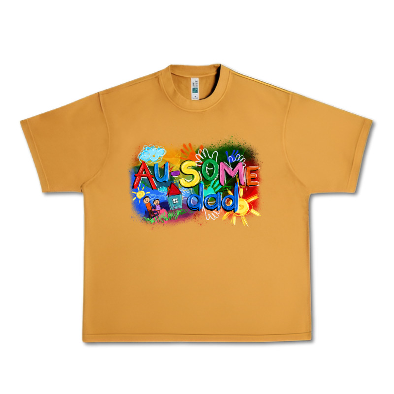 Au-some Dad Autism Urban Heavy Tee by FaDigitalArtStudio | Teevron
