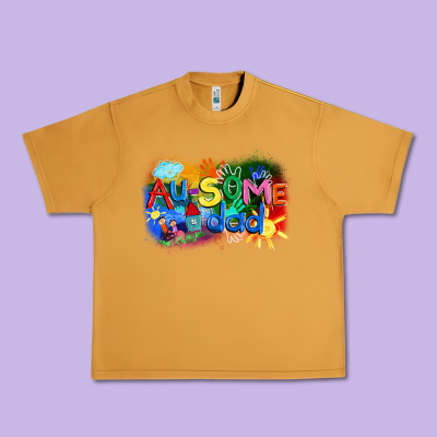 Au-some Dad Autism Urban Heavy Tee Designed By Fadigitalartstudio