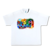 White Au-some dad Autism Urban Heavy Tee - FaDigitalArtStudio
