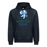 Navy benetton rugby in italy Urban Hoodie - linhVisuals